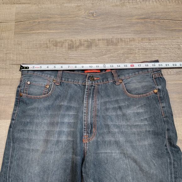 Ed Hardy Christian Audigier VTG 2007 Tiger Embroidered Baggy Jean Size 38x32 Y2K - Picture 10 of 16